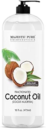 Majestic Pure Fractionated Coconut Oil - Relaxing Massage Oil, Liquid Carrier Oil for Diluting Essential Oils - Skin, Lip,...