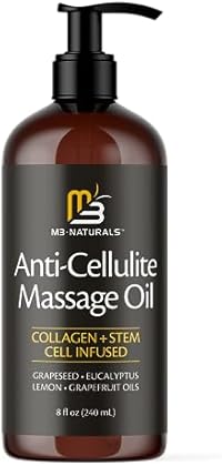 Anti Cellulite Massage Oil Infused with Collagen & Stem Cell Instant Toning Firming of Cellulite & Scar Remover for Thighs...