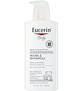 Eucerin Baby Wash & Shampoo - 2 in 1 Tear Free Formula, Hypoallergenic & Fragrance Free, Nourish ...