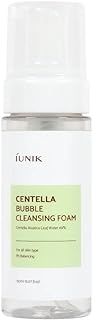 IUNIK Centella Bubble Foaming Vegan Facial Cleanser - 69% Centella Asiatica Extract, Soothing, Moisturizing, Exfoliating, ...