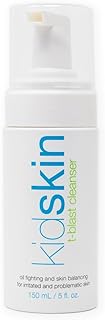 Kidskin T-Blast Facial Cleanser, Gentle Face Wash with Tea Tree Oil, Spot Skin Care for Kids and Teens, Non-Drying Natural...
