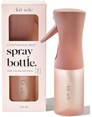 Kitsch Hair Spray Bottle, Ultra Fine Continuous Water Mister Spray Bottle for Plants, Home Cleaning, Barber Use, Hairstyling, Skin Care &amp; More, 5 oz / 150 ml Refillable Empty Mist Sprayer, Terracotta