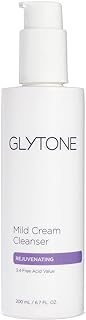 Glytone Mild Cream Cleanser - Exfoliating Face Wash for Dry Skin - With 3.4% Glycolic Acid, Glycerin & Citrus Oil - Vegan