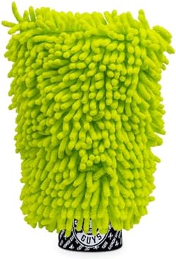 Chemical Guys MIC493 Chenille Premium Scratch-Free Microfiber Wash Mitt, Lime Green, 9.6" x 2.3" x 7"