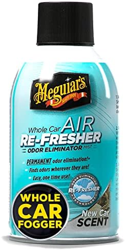 Meguiar's Whole Car Air Refresher, Odor Eliminator Spray Eliminates Strong Vehicle Odors, New Car Scent - 2 Oz