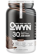 OWYN Only What You Need Pro Elite Vegan 30g Plant-Based High Protein Powder, Zero Sugar (Dark Chocolate, 2.9 lbs)