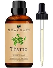 Thyme Essential Oils Organic, 30ML 100% Pure and Natural Thyme Essential Oil with Dropper for Aromatherapy Diffuser - Thyme/1 Fl Oz