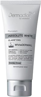 Dermaction Plus Porcelain Absolute White Clarifying Facial Foam 100ml.