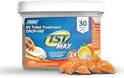 Camco TST MAX Camper / RV Toilet Treatment Drop-INs - Control Unwanted Odors & Break Down Waste and Tissue - S