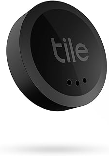 Tile Sticker 1-Pack. Small Bluetooth Tracker, Remote Finder and Item Locator, Pets and More; Up to 250 ft. Range. Water-Re...