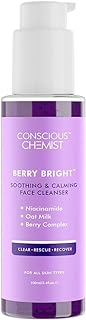 Eleven Zone Pore Refining Brightening Face Wash with Niacinamide, BlueBerry & AcaiBerry Extracts | For Men & Women, Bright...