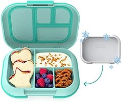 Bentgo Kids Chill Lunch Box - Bento-Style Lunch Solution with 4 Compartments and Removable Ice Pack for Meals and Snacks...