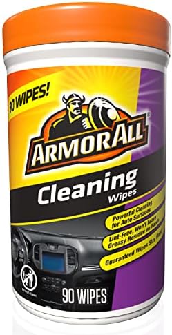 Armor All Car Cleaning Wipes, Wipes for Car Interior and Car Exterior, 90 Wipes Each