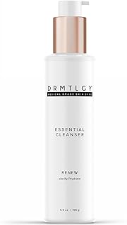 DRMTLGY Essential Facial Cleanser - Gentle Face Cleanser and Face Wash for Women and Men with Anti-Aging Peptides & Hyalur...