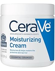 CeraVe Moisturizing Cream | Body and Face Moisturizer for Dry Skin | Body Cream with Hyaluronic Acid and Ceramides | Daily Moisturizer | Oil-Free | Fragrance Free | Non-Comedogenic | 19 Ounce