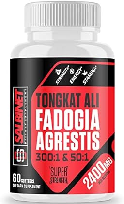 2400mg Fadogia Agrestis Tongkat Ali Supplements - Third Party Tested - 1400mg Fadogia Agrestis & 1000mg Tongkat Ali, Maxim...