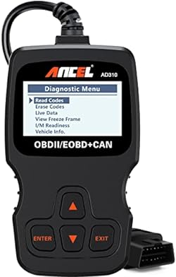 ANCEL AD310 Classic Enhanced Universal OBD II Scanner Car Engine Fault Code Reader CAN Diagnostic Scan Tool-Bl