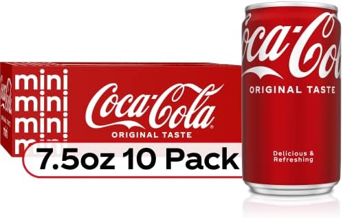 Coca-Cola Soda Soft Drink, 7.5 fl oz (Pack of 10)