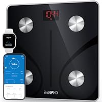 RENPHO Smart Scale for Body Weight, Digital Bathroom Scale BMI Weighing Bluetooth Body Fat Scale, Body Composition...