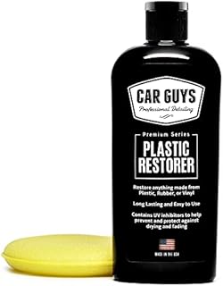 CAR GUYS Plastic Restorer | Bring Plastic, Rubber, and Vinyl Back to Life! | User Friendly Trim Restorer | Saf