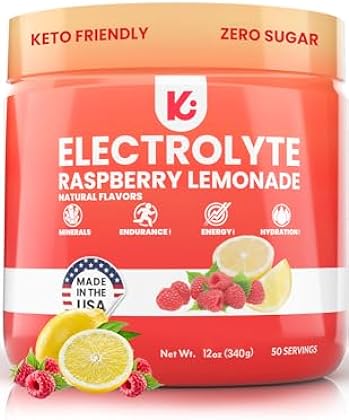 Keppi Keto Electrolytes Powder - No Sugar or Carbs - Advanced Hydration Raspberry Lemonade Electrolyte Supplement, Boost E...