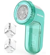 BEAUTURAL Fabric Shaver and Lint Remover, Sweater Defuzzer with 2-Speeds, 2 Replaceable Stainless...