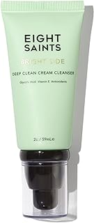 Eight Saints Bright Side Cream Facial Cleanser, Moisturizing Non-Foaming Daily Face Wash, Natural and Organic, Gentle and ...