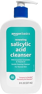 Amazon Basics Renewing Salicylic Acid Cleanser with Ceramides & Vitamin D, 8 Fluid Ounces, 1-Pack