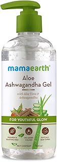Aloe Ashwagandha Gel with Aloe Vera & Ashwagandha for Youthful Glow | Deeply Hydrates & Moisturizes Skin | Non Sticky & Pa...