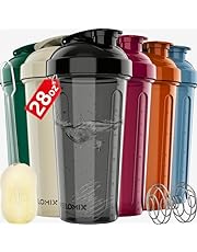 VELOMIX -6 PACK- Shaker Cups for Protein Shakes 28 oz - 6x Wire Whisk | Leak Proof Protein Shaker Bottle for Protein Shakes, Shaker Bottle Pack for Pre &amp; Post Workout, Shaker Cup, Shaker Bottle Cups