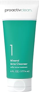 Proactiv Clean Mineral Acne Cleanser- Sulfur Acne Treatment Face Wash for Sensitive Skin- Gentle Daily Acne Cream Facial C...
