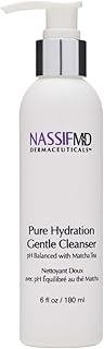 NassifMD Pure Hydration Facial Cleanser, Matcha Cleanser, Hydrating Face Cleanser with Vitamin C, Matcha Hemp Hydrating Cl...