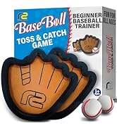 Toss and Catch Ball Set: Beginner Sticky Balls & Kids Baseball Training Glove Toy Paddle - Fun Ba...