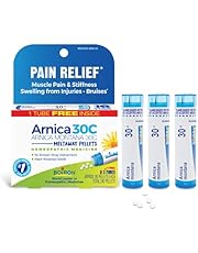 Boiron Arnica Montana 30C Homeopathic Medicine for Relief from Muscle Pain, Muscle Stiffness, Swelling from Injury, and Discoloration from Bruises - 3 Count (240 Pellets)