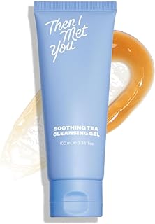 Then I Met You Soothing Tea Cleansing Gel, Hydrating Water-Based Face Cleanser with Fermented Rice Water & Green Tea, Vega...