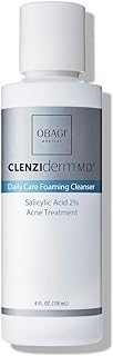 Obagi CLENZIderm M.D. Daily Care Foaming Acne Cleanser – Acne Treatment with 2% Salicylic Acid (BHA) – 4 oz