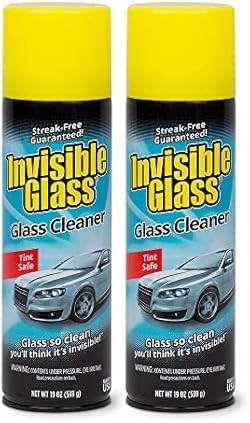 Invisible Glass 91164-2PK 19-Ounce Foam Cleaner for Auto and Home for a Streak-Free Shine, Deep Cleaning Foami
