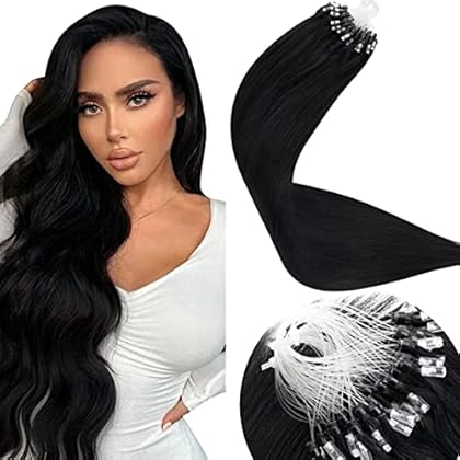 LaaVoo Extensions Real Human Hair Remy Hair Extensions Human Hair Silky for Women Straight