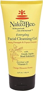 The Naked Bee Orange Blossom Honey Everyday Facial Cleansing Gel, 5.5 Oz