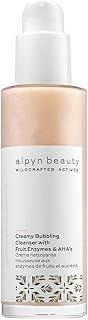 Alpyn Creamy Bubbling Cleanser with Fruit Enzymes & AHA's | Removes Makeup, Dirt & Grime, Refines the Look of Pores, Disso...
