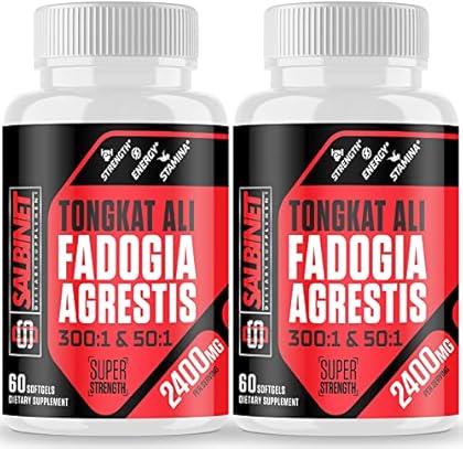 2400mg Fadogia Agrestis Tongkat Ali Supplements - Third Party Tested - 1400mg Fadogia Agrestis & 1000mg Tongkat Ali, Maxim...