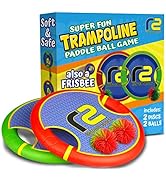 Fun Bouncy Paddle & Stringy Ball Toss & Catch Game - Easy to Use for Kids All Ages - Also Works a...