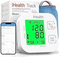 iHealth Track Smart Upper Arm Blood Pressure Monitor with Wide Range Cuff That fits Standard to Large Adult Arms,...