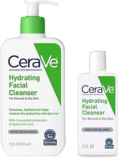 CeraVe Hydrating Facial Cleanser | Moisturizing Non-Foaming Face Wash with Hyaluronic Acid, Ceramides and Glycerin | Fragr...