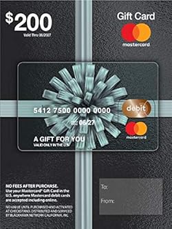 $200 Mastercard Gift Card (plus $6.95 Purchase Fee)