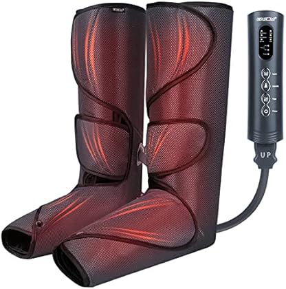 CINCOM Leg Massager with Heat for Circulation and Pain Relief - Air Compression Massage for Foot & Calf - Gifts for Mom an...