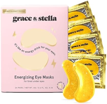 grace & stella Under Eye Masks - Eye Patch, Under Eye Patches for Dark Circles and Puffiness, Undereye Bags, Wrinkles - Ge...