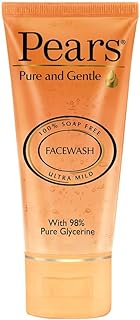 P.ear_s Pure and Gentle Daily Cleansing Facewash, Mild Cleanser With Glycerine, Balances Ph, 100% Soap Free, 60 g