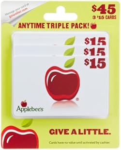 Applebee's Gift Cards, Multipack of 3