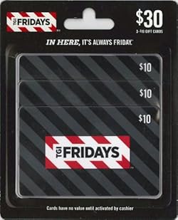 T.G.I. Friday's Gift Cards, Multipack of 3